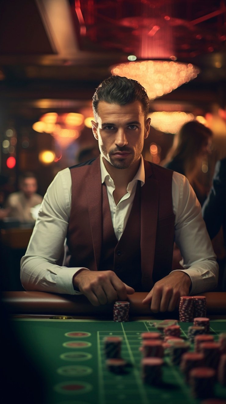 Tampilan meja roulette live di platform livebola88 dengan roda dan dealer profesional